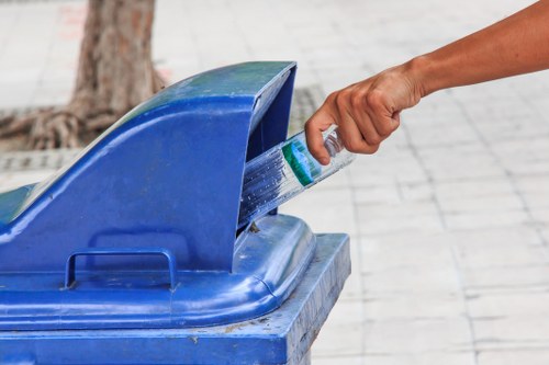 Clean and organized disposal area in North West London