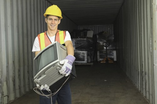 Organizing cleared items for disposal